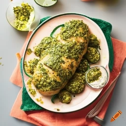 Baked Pesto Stuffed Chicken Breast