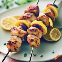 Lemon Herb Chicken Skewers