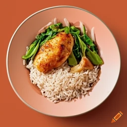 calories chicken and rice - 1